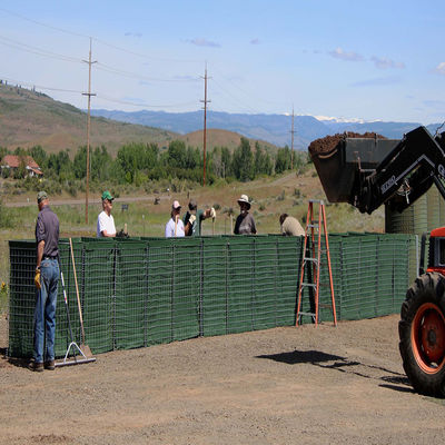 Barriera difensiva 4mm del gabbione del canestro del controllo delle inondazioni militare di Hesco Mil1