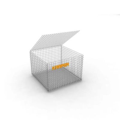 acciaio Mesh Cage del gabbione del giardino galvanizzato 1.0m di 0.5x0.5 X 3mm