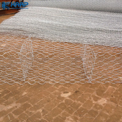 Muro di sostegno tessuto filo di ferro galvanizzato dei canestri del gabbione